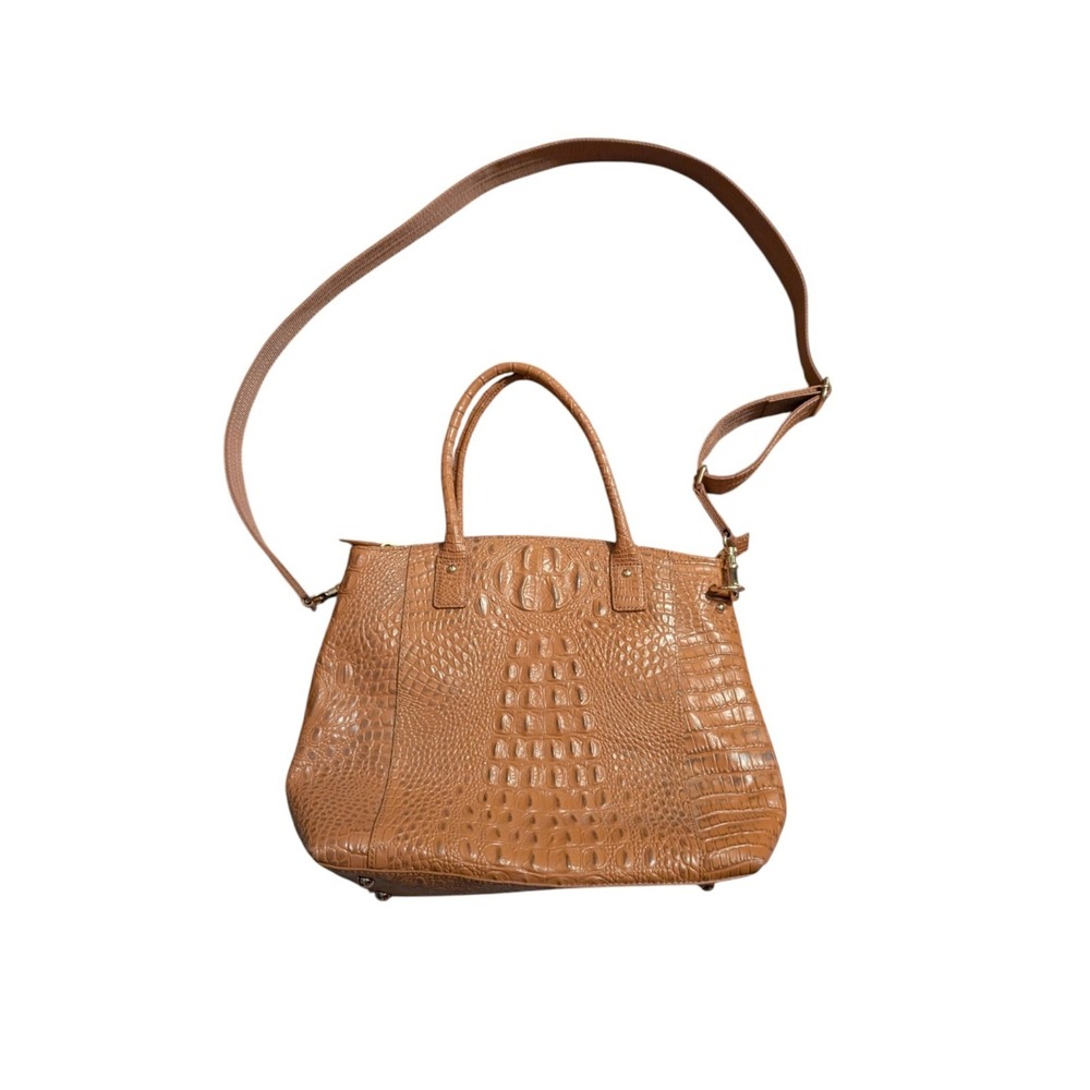 Gun Tote'n Mamas Concealed Carry Purse Croc Embossed Leather Tan Tote CCW Bag